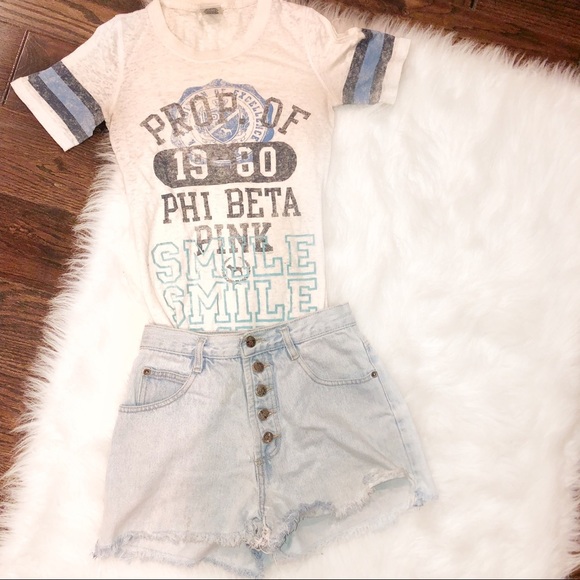 PINK xsmall Burnout Phi Beta sorority T-shirt - Picture 7 of 7